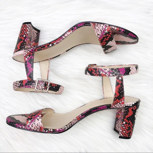 New Nine West Pruce Ankle Strap Block Heel Sandals - Picture 6 of 11